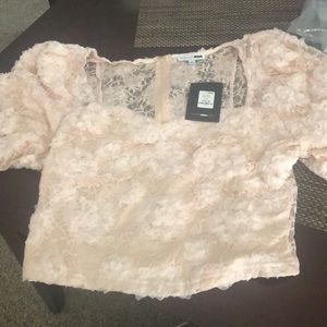 Fashion Nova My Dearly Beloved Top Blush Medium